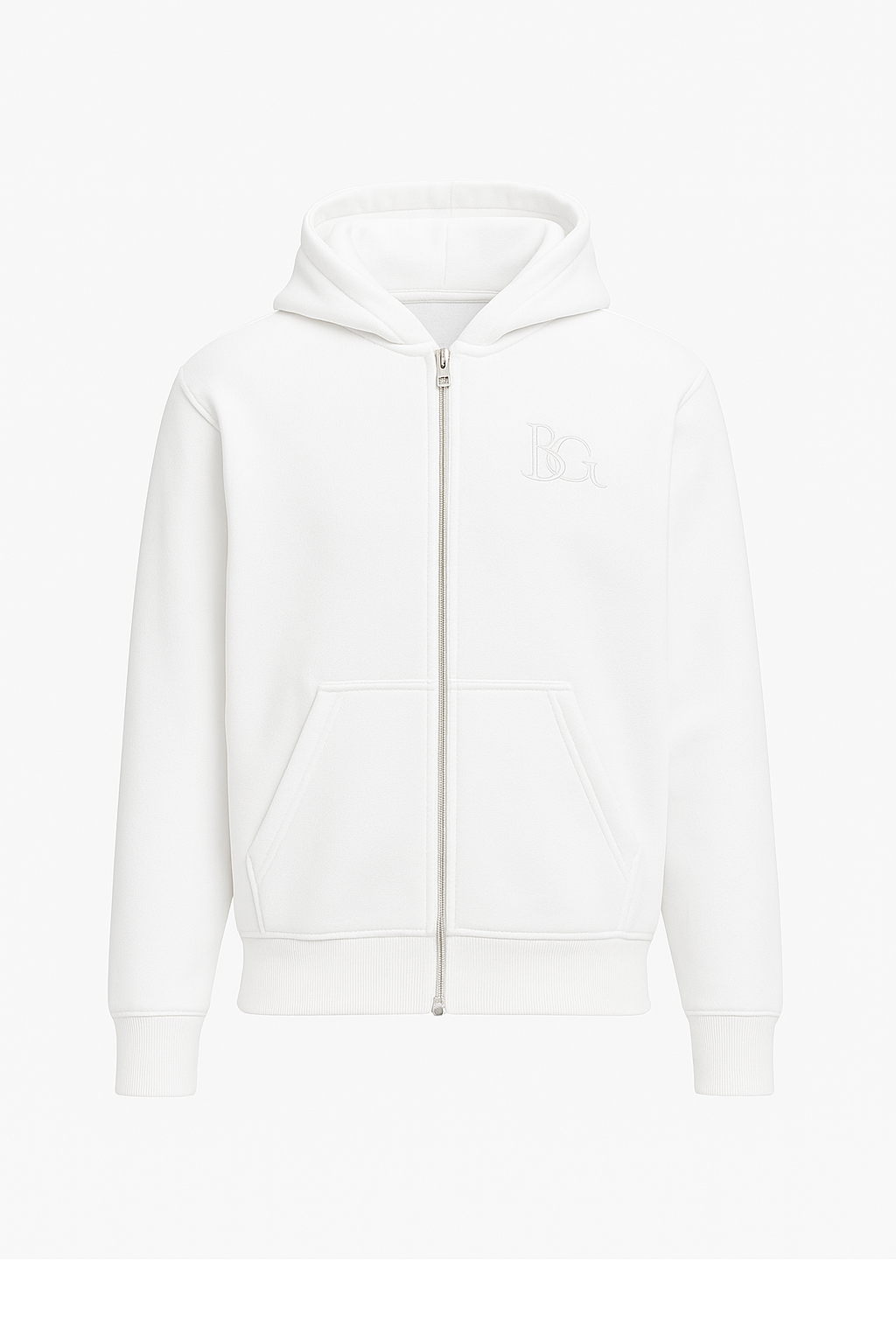 PARIS BLANC ZIP HOODIE